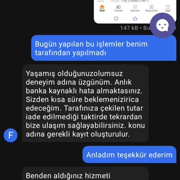 Getir Adına Kartımdan Para Çekildi