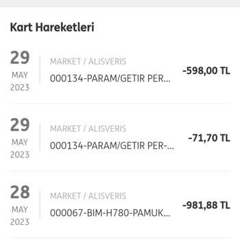 Getir Adına Kartımdan Para Çekildi