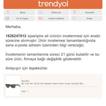 Trendyol'dan Rayban Gözlük Aldım! Gözlük Garanti Kapsamına Almadılar