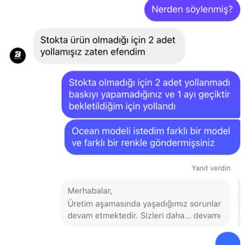 The Behest Farklı Gönderilen Model Ve Değişim Yapılmaması