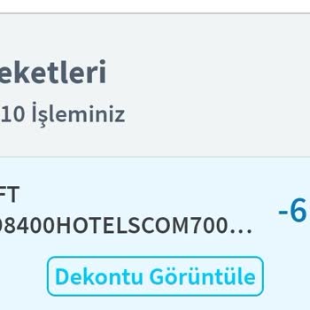Hotels.com Fazla Para Çekimi