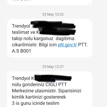PTT Kargo Tarafından Teslim Edilmeyen Ürün