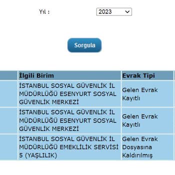 SGK EYT Başvurusu Hk