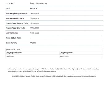 SGK Rapor Ücretimi Yatırmıyor