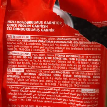 Superfresh Garnitür Patates Çürüktü