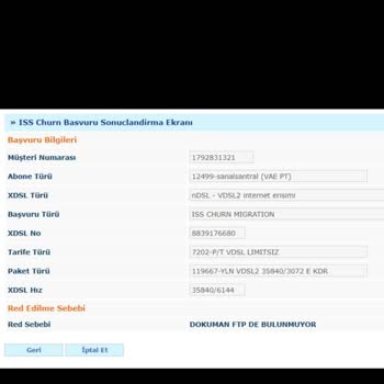Vodafone Net Başka Firmaya Geçiş Onayı Vermemesi