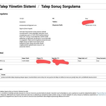 Neova Sigorta Kaskosu İle Yaşadığım Sorun