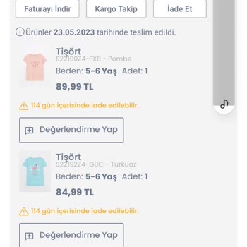 LC Waikiki Yanlış Beden Ürün Gönderimi