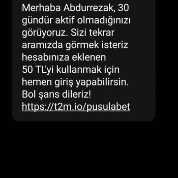 Pusulabet Sürekli Mesaj Gönderiyor!