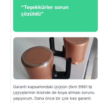 Arçelik Cezvelerin Boya Atması