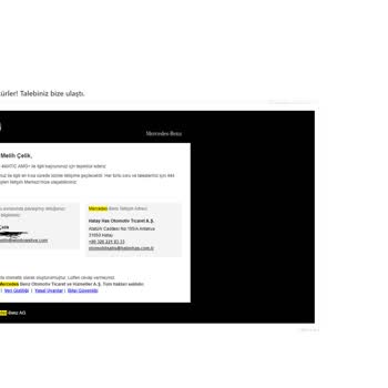 Mercedes-Benz Online Sisteminden Dolayı Mağdur Edildim.