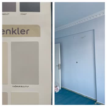 Polisan Kartela İle Boyanan Yerin Renk Farkı