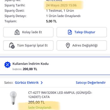 Pazarama Stokta Olmayan Ürün Stokta Varmış Gibi Satışa Sunulması.