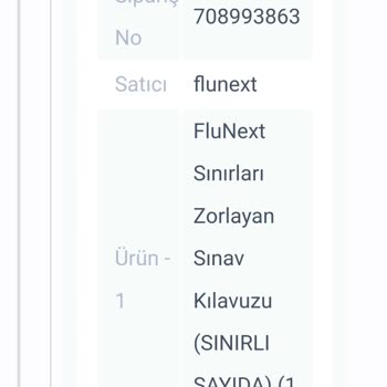 Flunext Sipariş Teslim Edildi Diyor Ama Gelmedi