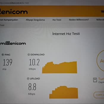 Millenicom İnternetinde Hız Düşük
