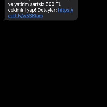 Vodafone Üzerinden Bahis Sitelerinden Gelen Spam Mesajlar
