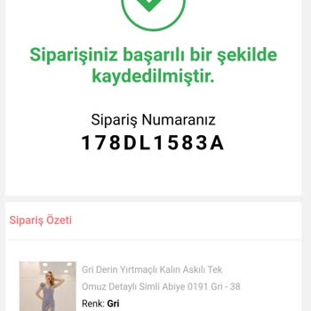 Trabzon Yonca Moda Evi İnternet Sitesinden Aldığım Elbiseyi Göndermedi