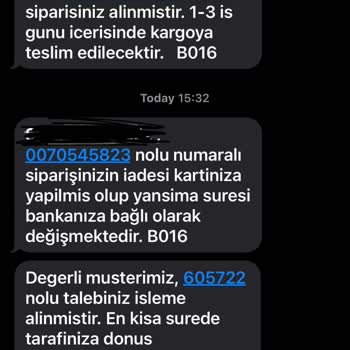 Watsons Uygulamasından Aldığım Ürünün Kendi Kendine İptali