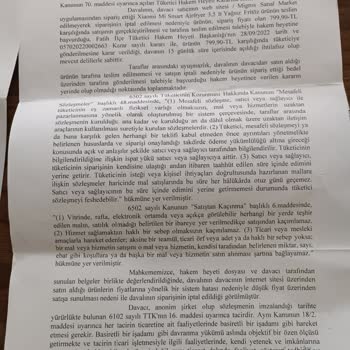 Migros Xiaomi Airfryer Davası Sonucu