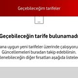 Vodafone Tarife Değişikliği Hatası