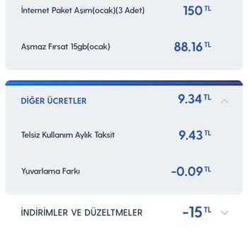 Turkcell Otomatik 50 TL'lik İnternet Alıyor İznim Dışında