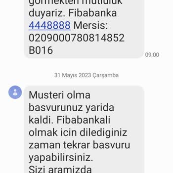 Fibabanka İstenmeyen SMS İptali Yok