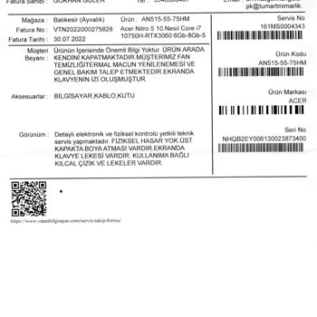 Acer Marka Laptoplarda Ekranda Deforme (çizik Değil) -klavye İzi!