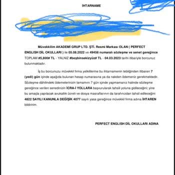 Perfect English Eğitim Almadığım Halde Para Ödemek