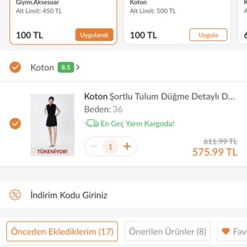 Koton Para İadesi İstedim Yapılmadı!