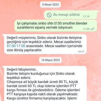 Sinbo Satış Sonrası Hizmeti Ve Müşteri Hizmetleri