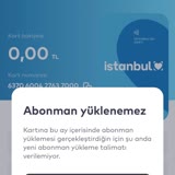 BELBİM (İstanbulkart) Abonman Yükleme Hatası|kart Numaram: 6370 6004 2763 7000