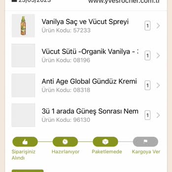 Yves Rocher Ürünümü Hala Yollamıyor