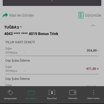 Garanti BBVA Kart Aidatı İadesi!