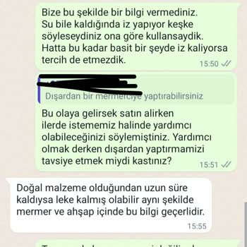 Nicole Design Mağazasından Aldığımız Mermer Masa