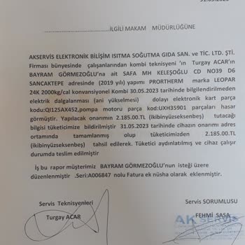 AYEDAŞ Elektrik Kesintisi Sonrasında Meydana Gelen Arıza