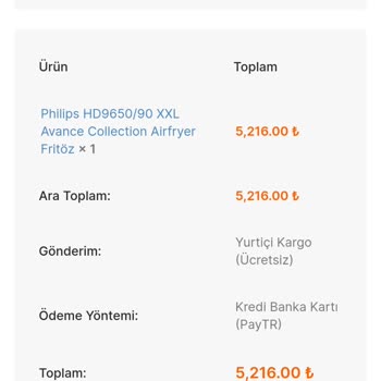 Ergençler Mutfak Gereçleri Ürün Gönderilmiyor Şikayet