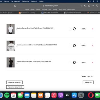 Allsaintsturkiye.com Kredi Kartı Fazla Tutar Ve Gelmeyen Ürün
