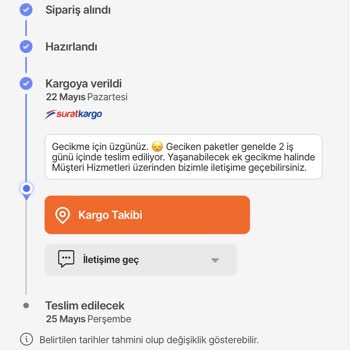 Sürat Kargo'nun Kargodan Haberi Yok.