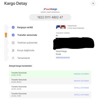 Sürat Kargo'nun Kargodan Haberi Yok.