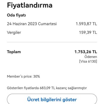 Hotels.com Kartımdan Fazladan Para Çekmiş.