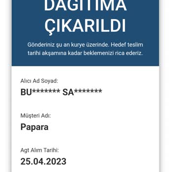 AGT Kurye (aynigunteslim.com) 1 Aydır Kargoma Ulaşamıyorum.