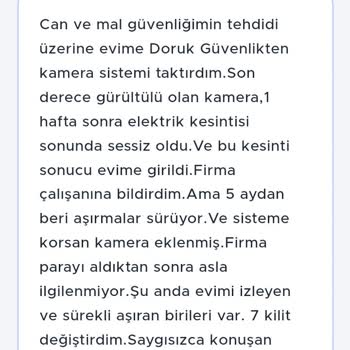 Doruk Elektronik İle Güvende Değilim