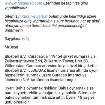 Mroyun.com Üyeliğimi İptal Edin