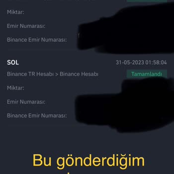 Binance TR Binance Transfer Sonucu Coinler Hesaba Düşmedi