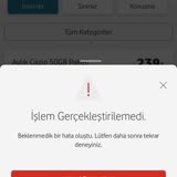 Vodafone Ek Paket Alma Sorunu