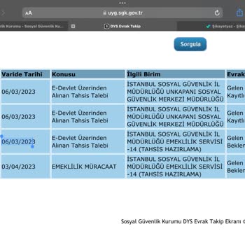 SGK Yaşlılık Aylığı /EYT