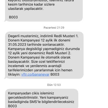 Vodafone Faturasıza Geçirmeme Haksızlığı