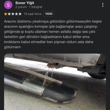 Dry Car Care Vialand AVM Aracımı Kırdı