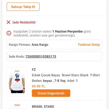 Gala Shop Yanlış Ürün Teslimatı