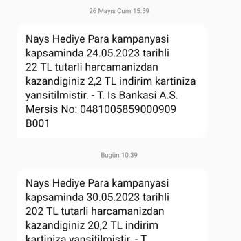 Nays İş Bankası SMS Sorunu